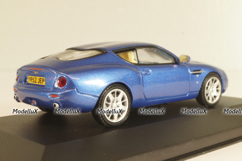 Aston Martin DB 7 Zagato 2003, blue metallic, WB030, WhiteBox 1:43 Уценка!