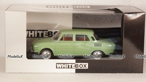 Skoda 100 L 1969, green, WB124062, WhiteBox 1:24