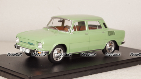 Skoda 100 L 1969, green, WB124062, WhiteBox 1:24