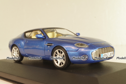 Aston Martin DB 7 Zagato 2003, blue metallic, WB030, WhiteBox 1:43 Уценка!