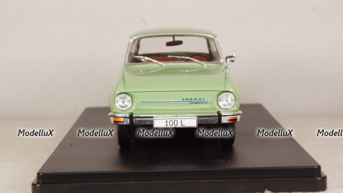 Skoda 100 L 1969, green, WB124062, WhiteBox 1:24