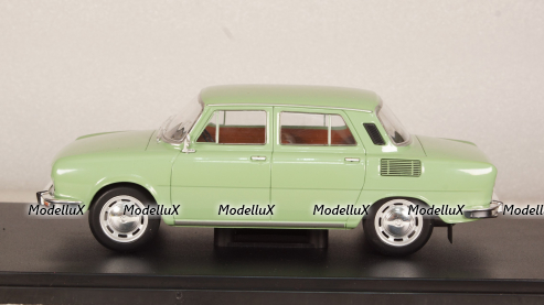 Skoda 100 L 1969, green, WB124062, WhiteBox 1:24