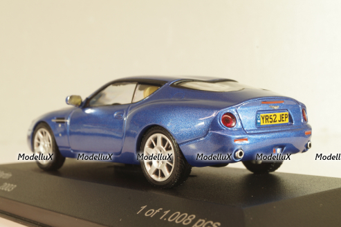 Aston Martin DB 7 Zagato 2003, blue metallic, WB030, WhiteBox 1:43 Уценка!