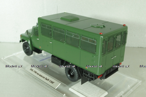 SHL-740 польский спецавтомобиль для транспортировки нарядов милиции на шасси Зил-130 1982, зеленый, TruckTyr/Dip 1:43