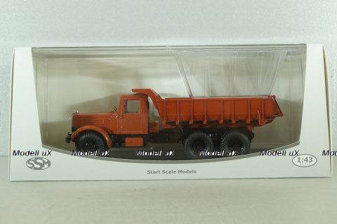 ЯАЗ-210Е Самосвал, темно-оранжевый, SSM1141, SSM 1:43