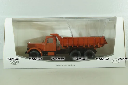 ЯАЗ-210Е Самосвал, темно-оранжевый, SSM1141, SSM 1:43