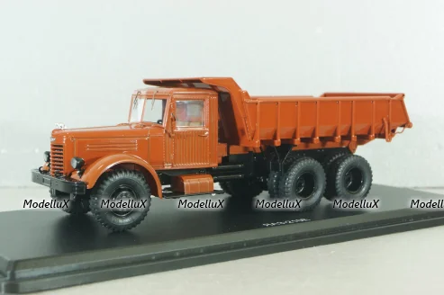 ЯАЗ-210Е Самосвал, темно-оранжевый, SSM1141, SSM 1:43