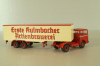 Mercedes LP 1632 with semi trailer Kulmbacher, red/beige, 7832, Brekina 1:87 Уценка!