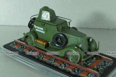 БА-20ЖД бронеавтомобиль на ж/д ходу 1939, TruckTyr 1:43