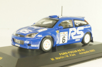 Ford Focus RS 02 #6 rally Acropolis 2002, M.Martin/M.Park, RAM089, IXO 1:43