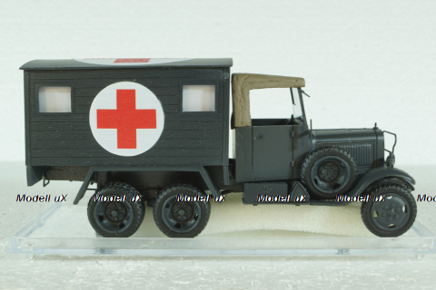 Mercedes Benz G3A Sd. Kfz. 71 Ambulance Military, German Army WWII, EMGEMB43038E, ESVAL Model 1:43