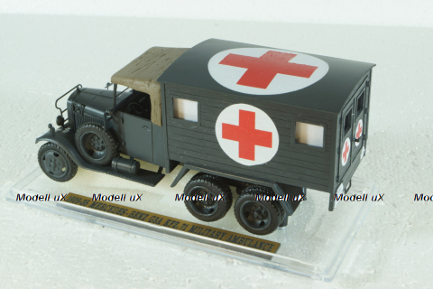 Mercedes Benz G3A Sd. Kfz. 71 Ambulance Military, German Army WWII, EMGEMB43038E, ESVAL Model 1:43