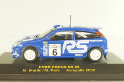 Ford Focus RS 02 #6 rally Acropolis 2002, M.Martin/M.Park, RAM089, IXO 1:43