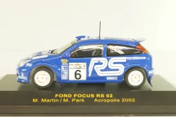 Ford Focus RS 02 #6 rally Acropolis 2002, M.Martin/M.Park, RAM089, IXO 1:43