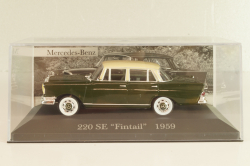 Mercedes-Benz 220SE "Fintail" (W111) 1959, dark green/beige roof, MBOMS016, Mercedes-Benz Offizielle Modell Sammlung #16, Altaya 1:43