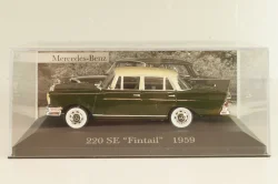 Mercedes-Benz 220SE "Fintail" (W111) 1959, dark green/beige roof, MBOMS016, Mercedes-Benz Offizielle Modell Sammlung #16, Altaya 1:43