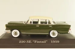 Mercedes-Benz 220SE "Fintail" (W111) 1959, dark green/beige roof, MBOMS016, Mercedes-Benz Offizielle Modell Sammlung #16, Altaya 1:43