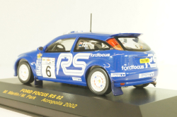 Ford Focus RS 02 #6 rally Acropolis 2002, M.Martin/M.Park, RAM089, IXO 1:43
