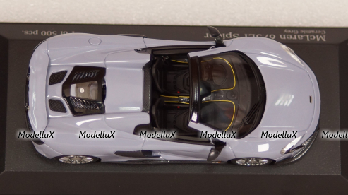 McLaren 675LT Spider 2016, grey, 537154434, Minichamps 1:43