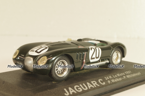 Jaguar XK-120 C #20 24H Le Mans 1951, green, Altaya 1:43