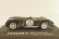 Jaguar XK-120 C #20 24H Le Mans 1951, green, Altaya 1:43