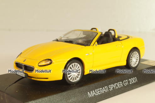 Maserati Spyder GT 2001, yellow, Deagostini 1:43