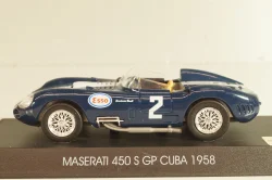 Maserati 450 S #2 GP Cuba 1958, blue, Deagostini 1:43 Вариант 1