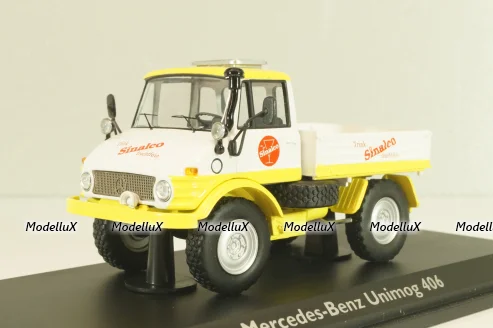 Mercedes-Benz Unimog 406 "Sinalco" 1971, yellow/white, 03153, Schuco 1:43