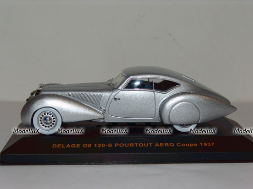 Delage D8 120-S Pourtout Aero Coupe 1937  IXO Mus054