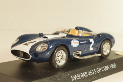 Maserati 450 S #2 GP Cuba 1958, blue, Deagostini 1:43 Вариант 2