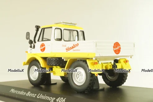 Mercedes-Benz Unimog 406 "Sinalco" 1971, yellow/white, 03153, Schuco 1:43
