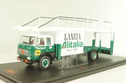 Fiat 673 Racing Transporter Lancia Alitalia Rally Team 1976, green/white, TRU038, IXO 1:43