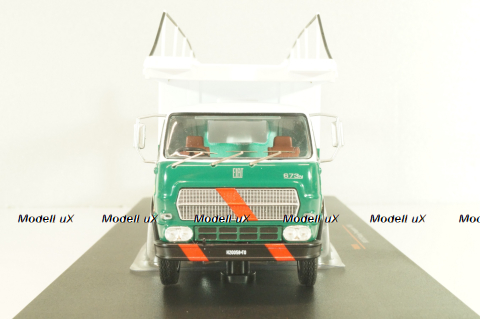 Fiat 673 Racing Transporter Lancia Alitalia Rally Team 1976, green/white, TRU038, IXO 1:43