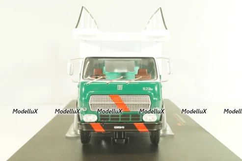 Fiat 673 Racing Transporter Lancia Alitalia Rally Team 1976, green/white, TRU038, IXO 1:43