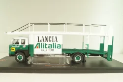 Fiat 673 Racing Transporter Lancia Alitalia Rally Team 1976, green/white, TRU038, IXO 1:43