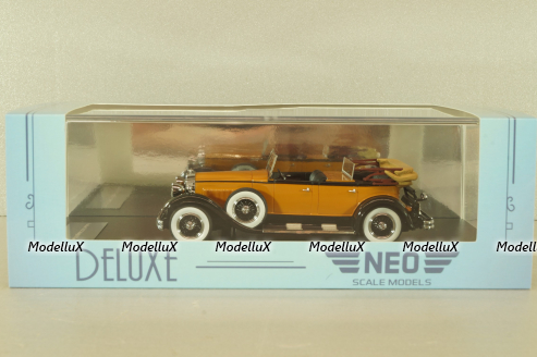Packard 733 Standart 8, orange/black, 44633, Neo 1:43