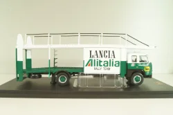 Fiat 673 Racing Transporter Lancia Alitalia Rally Team 1976, green/white, TRU038, IXO 1:43