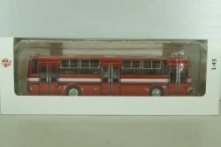 Икарус-263, городской автобус 1985 красный (пунцовый), DEMPRICE 1:43