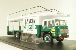 Fiat 673 Racing Transporter Lancia Alitalia Rally Team 1976, green/white, TRU038, IXO 1:43