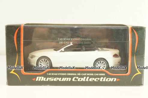 BMW 645Ci Convertible (E64) 2003, white, 03511S, Kyosho 1:43