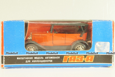 Газ-А, красный, март 1997г., Тантал/Радон 1:43