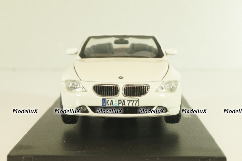 BMW 645Ci Convertible (E64) 2003, white, 03511S, Kyosho 1:43