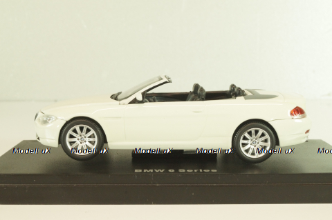 BMW 645Ci Convertible (E64) 2003, white, 03511S, Kyosho 1:43