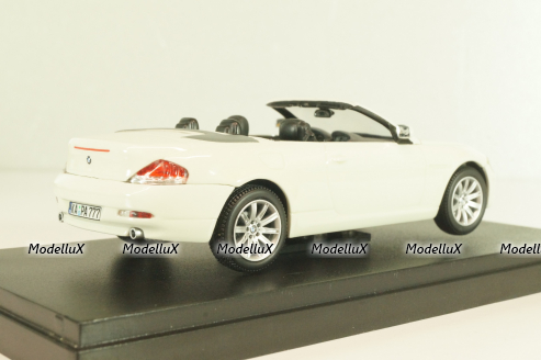 BMW 645Ci Convertible (E64) 2003, white, 03511S, Kyosho 1:43