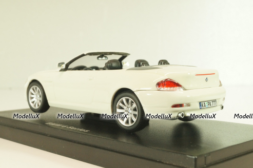 BMW 645Ci Convertible (E64) 2003, white, 03511S, Kyosho 1:43