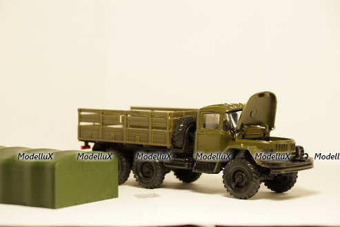 Зил-133В1 тягач, крассный, Алник43 1:43