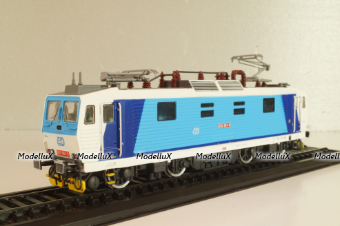 Škoda 70E Electric Locomotive Rada 263 001-0 1984, ČSD, white/blue, 7153125, Trains of the World, Atlas 1:87