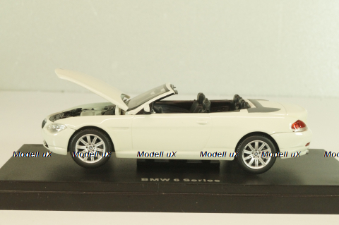 BMW 645Ci Convertible (E64) 2003, white, 03511S, Kyosho 1:43
