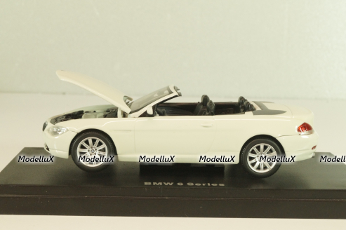 BMW 645Ci Convertible (E64) 2003, white, 03511S, Kyosho 1:43