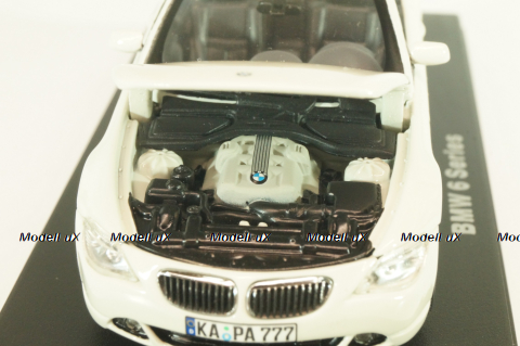BMW 645Ci Convertible (E64) 2003, white, 03511S, Kyosho 1:43